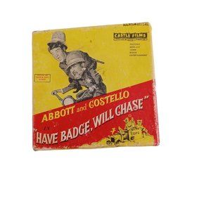 Vtg 60's Abbott and Costello Have Badge Will Chase Castle Films #850 8mm Film